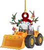 Decoração de Árvore de Natal Caminhão Pendurado para Novo Produto Transfronteiriço Ornamento Acrílico Plano para Mesa Item Padrão Xianghong