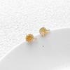 14k cobre revestido ouro cor dente de leão flor em forma brincos diy jóias de mão brincos acessórios material