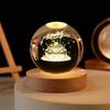 Planeta Natal alce bola de cristal luminosa 3d escultura interior luz noturna fazendo decoração de mesa aniversário presente do Dia dos Namorados