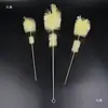 Escova para Tubo de Ensaio, Escova Triangular de Cerdas Macias Pequena e Grande para Balão Volumétrico de Laboratório, Escova para Béquer, Escova para Proveta, Escova para Pipeta
