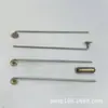 Accesorios para joyería DIY aguja de 7 caracteres con cabeza de tapón de aguja larga roscada material cuproníquel broche aguja puntiaguda aguja de nueve caracteres