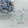 Uñas Macaron 1MM japonesas y coreanas amor estrella mini lentejuelas fluorescentes alto brillo estrella de cinco puntas parche material para uñas