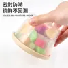 Lonchera de Silicona de Grado Alimenticio, Caja de Almacenamiento para Conservar Frescura, Bol para Almacenar Verduras Encurtidas, Bol Pequeño para Kimchi, Uso Especial para Calentamiento en Microondas
