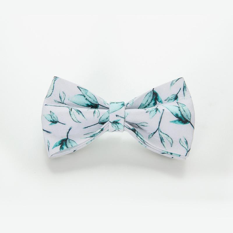 小叶子狗狗项圈蝴蝶结 亚马逊跨境宠物项圈配饰蝴蝶结 狗脖圈领