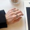 Línea de Accesorios Coreanos Anillos para Mujer, Anillos de Dedo Índice Moda Retro, Anillos de Dedo Abiertos Simples Versátiles, Joyería Transfronteriza