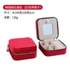 Cremallera simple portátil caja de joyería de franela caja de almacenamiento de anillos pendientes coreanos caja de regalo de joyería fábrica mayorista