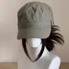 2026 Nuevo Modelo Sombrero Ecuestre de Copa Plana para Cabeza Grande, Gorra de Boina Ligera de Secado Rápido, Gorra con Visera para Protección Solar, Talla Grande