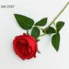 Simulación de rosa de una sola rama Austin, arreglo floral para boda, decoración del hogar, accesorios de fotografía, flor falsa, flor de seda, venta al por mayor