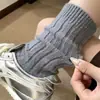 Calcetines Gruesos de Lana para Mujer, Calcetines Rosas Holgados, Calcetines de Media Pantorrilla para Otoño e Invierno, Cálidos y Engrosados con Forro Polar, Calcetines Largos de Cachemir para Invierno