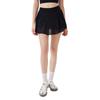 Falda de yoga adelgazante de verano elástica de cintura alta forrada con bolsillo ligero para cinturón falda de tenis ropa exterior casual falda plisada