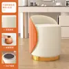 Silla de Maquillaje para Habitación de Niñas, Silla de Tocador Simple, Taburete Redondo de Lujo Ligero de Alta Gama para Manicure, Celebridad de Internet, para Uso en Casa