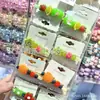 Novo Brinquedo Divertido de Espeto de Frutas Presilhas de Cabelo para Crianças, Presilhas Criativas para Franja de Menininhas, Grampos de Cabelo Criativos para Alunos do Ensino Fundamental
