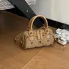 Bolsa de Lona Estilo Coreano 2026 Nueva Bolsa Boston Versátil para el Trabajo Bolso de Hombro Cruzado Dulce Estilo Coreano para Mujer