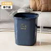 Cubo de basura de plástico engrosado con anillo de presión sin tapa de alta apariencia para cocina, sala de estar, baño, contenedor de almacenamiento de basura