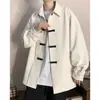 Camisa de calle frita de alta calidad con botones de estilo chino para hombre, estilo chino retro, nuevo traje Tang moderno de estilo chino, chaqueta de manga larga para hombre