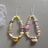 Corrente Original para Celular com Contas de Sino Rilakkuma Chaveiro Pingente Fofo de Menina Cordão de Câmera Dopamina Anti-Perda