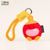 Nuevo Llavero de Cuero de Tres Bolas Lindo Dibujo Animado Colgante para Bolsa de Tenis Bádminton Accesorios de Lujo Ligero Pequeños Regalos