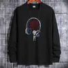 Camiseta de Manga Larga para Hombre 2023 Nueva Ropa para Hombre Primavera y Otoño Cuello Redondo Algodón Puro Camisa Básica de Estudiante Ropa de Otoño Top