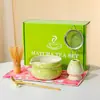 Juego de Té Matcha de 7 Piezas Set de 7 Piezas Batidor de Té Esmaltado en Horno Juego Japonés de Matcha Tazón de Matcha con Pico Transfronterizo