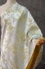 Guofeng Folha de Bambu Flor de Ameixa Brocado Brocado Hanfu Colete Jacquard Tecido Decorativo Novo Traje Hanfu Chinês Tecido Tingido com Fios