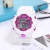 Directo de fábrica chapado casual relojes para estudiantes hombres y mujeres nuevo estilo coreano multifuncional impermeable luminoso relojes electrónicos