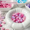 Materiales Acrílicos Dopamina con Cuentas en Forma de Flor de Colores para DIY de Pulseras, Cadenas de Teléfono y Accesorios de Joyería Hechos a Mano