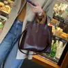 Bolso Tote Nuevo Otoño e Invierno Bolso de Gran Capacidad para Mujer Moda Atmosférico Piel de Vaca Curtida Vegetal Bolso Cruzado de Cuero Genuino para Viajes
