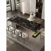 Mesa de centro de lujo ligero, juego de mesa y silla para recepción de oficina, soporte de té moderno, uso en sala de estar y hogar, mesa de centro de mármol