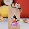 Versión Q del anime Dragon Ball llavero colgante de acrílico Rey Mono torankus colgante de bolsa de arroz de mono
