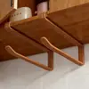 Portarrollos de papel de cocina colgante, estante de almacenamiento de papel en rollo sin taladro, estante colgante para debajo del gabinete del hogar, estante colgante para papel absorbente de aceite y film transparente