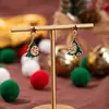 Sombrero Navideño Nuevo Transfronterizo Europeo y Americano Colgantes de Esmalte Accesorios Navideños para Bricolaje Piezas de Joyería de Aleación Venta al por Mayor
