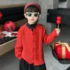 0367 Suéteres Nuevos para Niños y Niñas, Cardigan Tejidos Gruesos con Estilo para Año Nuevo, Ropa Nueva Estilo Chino para Niños y Bebés