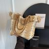 Bolso elegante tipo cubo con volantes para mujer, novedad de verano 2023, elegante bolso de hombro para ir al trabajo, bolso de mano de gran capacidad