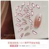 Rosa Flat Especial-Formado Diamante Nail Art Jóias Flash Mini Cristal Borboleta Cavalo Colírio Diamante Adesivo de Unha Diamante