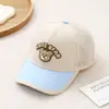 Gorra de Malla con Protección Solar para Niños, Gorra de Béisbol Color Block de Oso Linda para Niños, Gorra Transpirable de Sombrilla de Verano Venta al por Mayor
