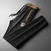 Pantalones de Verano para Hombre Pantalones Casuales Versátiles Modernos Celebridad de Internet Cremallera Cintura Elástica Secado Rápido Pantalones Deportivos de Chándal