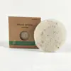 Añadir partículas de nuez ion konjac golpeo facial de konjac caja varias formas limpieza de konjac golpeo facial material vegetal