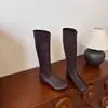 2026 Novas Botas Elegantes de Bico Redondo Elásticas Slim para Mulheres Outono/Inverno, Botas Meia Moda e Estilosas Quentes de Manga Alta
