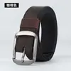 Cinto de Treinamento Militar em Lona Novo Estilo Masculino Fivela de Pino de Liga de Alumínio Imitando Nylon Cinto Versátil Respirável para Uso Externo Cinto para Calças