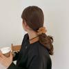 Tocado de cuerda para el cabello estilo francés con aro para el cabello de cuero sintético vintage para otoño e invierno, elegante y sencillo, para mujer.