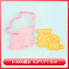 Molde para Galletas de Cachorro con Dibujo de Línea y Patrón de Dibujos Animados 3D para Mantequilla DIY Herramienta Realista para Galletas