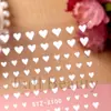 Belleza Completa Transfronterizo Nuevo Pegatina Ins Día de San Valentín Dulce Corazón Blanco Corazón con Forma de Uña Pegatina para Uñas