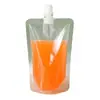 Bolsa Transparente con Boquilla, Auto-soportable, Portátil, Bolsa Desechable para Envasado de Bebidas de Té de Leche, Bolsa para Dispensar Líquidos de Sopa de Leche de Soya de Medicina Tradicional China