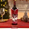 Decorações de Natal: Capas de garrafa de vinho do Papai Noel, capas protetoras de tricô para vinho tinto e champanhe, decoração de atmosfera festiva para hotéis e restaurantes