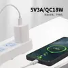 Cargador Qc18W Certificación Europea y Americana Británica Interfaz USB 5V3A Estándar Americano Cargador de Teléfono Móvil