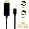 Adaptador de video USB 3.1 Tipo-c a HDMI hembra de 1.8 m Adaptador USB 3.1 a HDMI