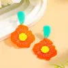 Pendientes Acrílicos de Libélula Retro de Moda Más Vendidos Transfronterizos para Mujer, Pendientes Acrílicos de Lentejuelas Doble Capa Huecos de Moda de Verano