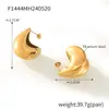 Pendientes de gota de agua creativos de nicho para viajeros de moda transfronterizos de Europa y Estados Unidos, diseño único, pendientes geométricos de acero de titanio en stock.