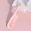 Pente de Cabeleireiro de PVC Desenho Animado Capa Antiderrapante para Cabo Criativa Fofa Pet Girl Portátil Pente de Cuidados com o Cabelo Capa de Cola