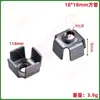 Porca de Solda com Dente Interno de Ferro de Fábrica Plug Interno para Tubo Quadrado Fêmea Manga de Ferro Dente Interno Acessórios de Estrutura de Ferro